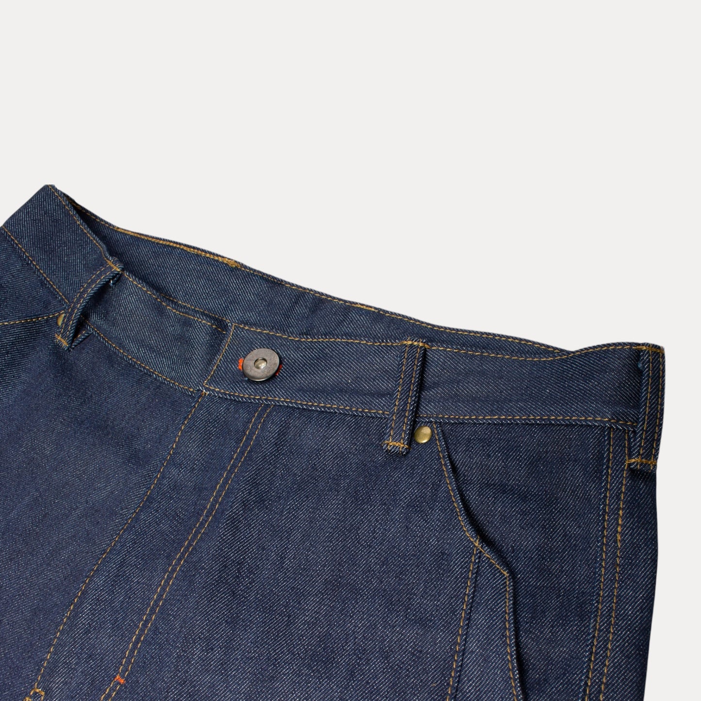 Amulet pleated Holster Selvedge Denim (Indigo)