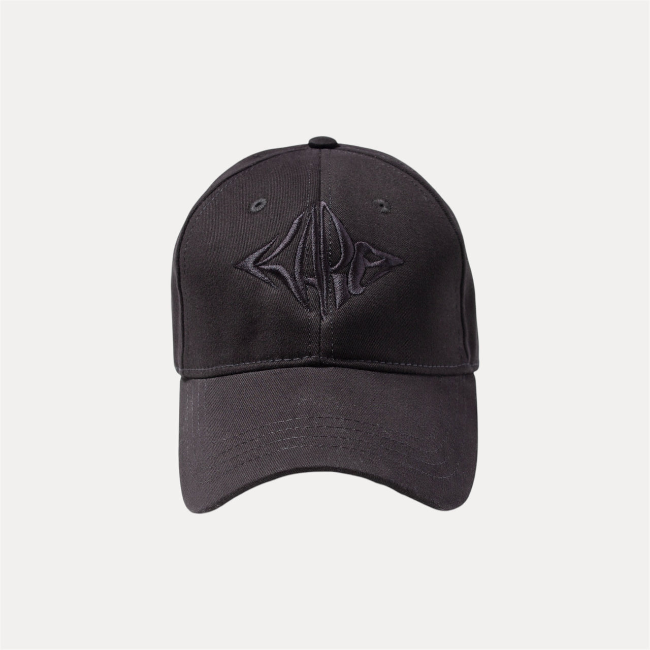 Amulet Logo Cap with custom leather strap (Black)
